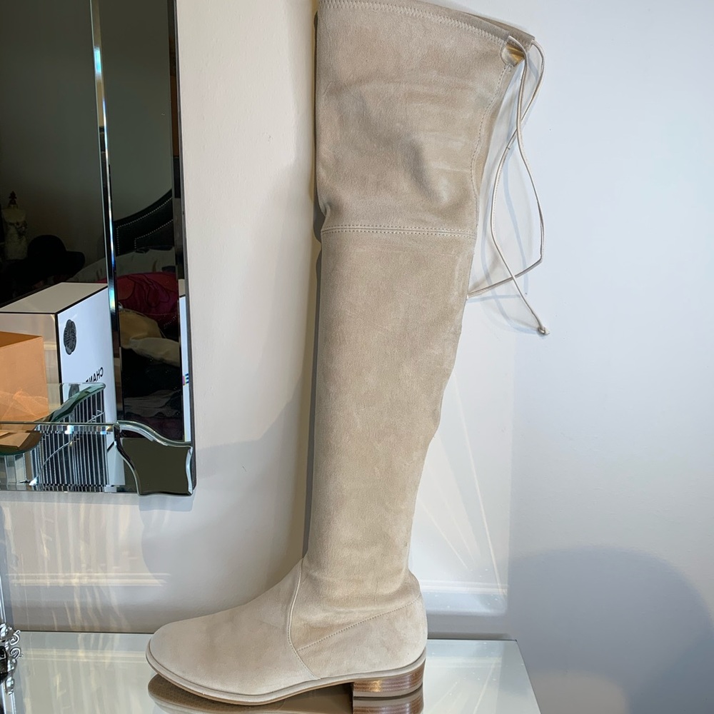 Stuart Weitzman Lowland In Buff - Picture 3 of 13